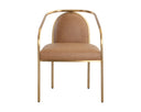 Milliken Cognac Dining Armchair Cicero by Matho Sun, view 2
