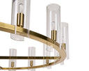 Large Brass Chandelier Clarabelle by Matho Sun, view 5