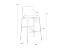 Napa Stone / Polo Club Stone Barstool Dover by Matho Sun, view 5
