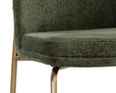 Antique Brass Bergen Olive Dining Chairs set of 2 Zeke by Matho Sun, view 5