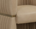 Sahara Sand Leather Lounge Chair Tryor by Matho Sun, view 5