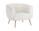 Copenhagen White Lounge Chair Amara by Matho Sun
