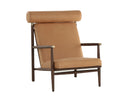 Sahara Camel Leather Lounge Chair Biko by Matho Sun