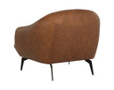 Cognac Leather Armchair Armani by Matho Sun, view 4