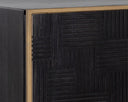 Brass Dark Brown Sideboard Markwood by Matho Sun, view 5