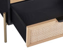 Gold Black/Natural Nightstand Avida by Matho Sun, view 4