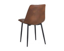 Bravo Cognac Dining Chairs set of 2 Drew by Matho Sun, view 3