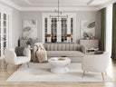 Oatmeal / Grey 8' X 10' Rug Calais Hand-Tufted by Matho Sun, view 5