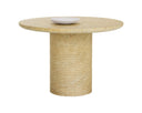 Travertine Look Natural 43" Dining Table Riva by Matho Sun