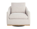 Effie Linen Lounge Chair Corbin Swivel by Matho Sun, view 2