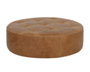 Camel Leather Ottoman Nilda by Matho Sun, view 2