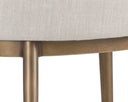 Beige Linen Dining Armchair Franklin by Matho Sun, view 7