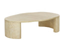 Travertine Look Natural Coffee Table Savinah by Matho Sun, view 2
