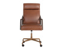 Brown Shalimar Tobacco Leather Office Chair Collin by Matho Sun, view 2