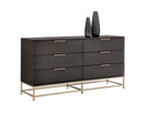 Small Gold Charcoal Grey Dresser Rebel by Matho Sun