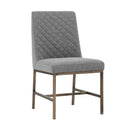 Dark Grey Dining Chairs set of 2 Leighland by Matho Sun