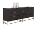 Large Gold Charcoal Grey Dresser Rebel by Matho Sun