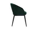 Black Deep Green Sky Dining Armchair Thatcher by Matho Sun, view 2