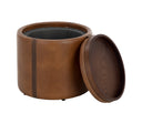 Tobacco Tan / Autumn Chestnut Storage Ottoman Borelli by Matho Sun, view 5