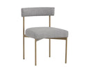 Antique Brass Arena Cement Dining Chairs set of 2 Seneca by Matho Sun