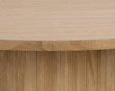 Round Rustic Oak 68" Dining Table Kalla by Matho Sun, view 4