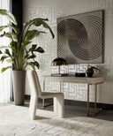 Cream / Ivory 8' X 10' Rug Caruso Hand-Loomed by Matho Sun