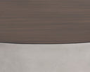 Grey Wood Grain Brown Coffee Table Diaz by Matho Sun, view 5