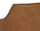 Missouri Cognac Leather Lounge Chair Crosby Swivel by Matho Sun, view 8