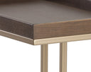 Gold Raw Umber Table Arden C-Shaped Side by Matho Sun, view 7