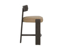 Dark Brown Sahara Sand Leather Counter Stool Horton by Matho Sun, view 3