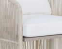 Greige Stinson White Dining Armchair Allariz by Matho Sun, view 5