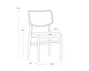Abbington Black / Natural Dining Chairs set of 2 Annex by Matho Sun, view 6