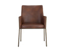 Bravo Cognac Dining Armchair Bernadette by Matho Sun, view 2