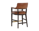 Brown Shalimar Tobacco Leather Counter Stool Brylea by Matho Sun, view 3