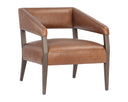 Shalimar Tobacco Leather Lounge Chair Carlyle by Matho Sun