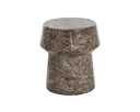 Marble Look Dark Emperador End Table Brie by Matho Sun, view 2