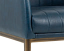 Vintage Blue Lounge Chair Wolfe by Matho Sun, view 6