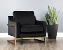 Abbington Black Lounge Chair Kalmin by Matho Sun, view 5