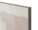 72" X 48" Light Brown Floater Frame Abstract Smooth Operator by Matho Sun, view 3