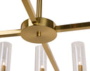 Large Brass Chandelier Clarabelle by Matho Sun, view 6