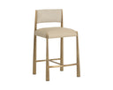 Antique Brass Napa Beige / Santa Cruz Oatmeal Counter Stool Bayard by Matho Sun