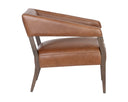 Shalimar Tobacco Leather Lounge Chair Carlyle by Matho Sun, view 3