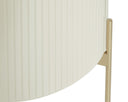 High Gloss Cream End Table Paloma by Matho Sun, view 4