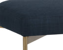 Antique Brass Arena Navy Dining Chairs set of 2 Seneca by Matho Sun, view 4