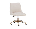 Beige Linen Office Chair Halden by Matho Sun, view 2