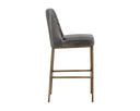 Overcast Grey Barstool Leighland by Matho Sun, view 2