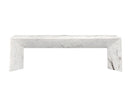 Marble Look White Bench Nomad by Matho Sun, view 3