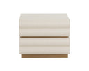 Cream Nightstand Subira by Matho Sun, view 3