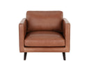 Shalimar Tobacco Leather Armchair Rogers by Matho Sun, view 2