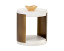 White End Table Cavette by Matho Sun